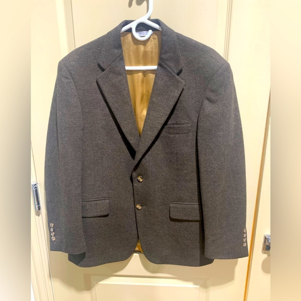 Vintage WH Belk 100% Camel Hair Suitcoat 40Short